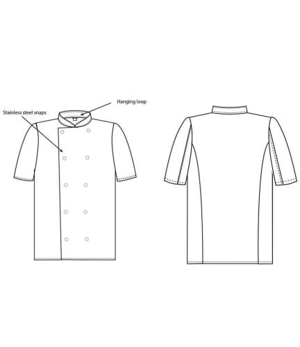 AFD Short Sleeve Chef's Jacket